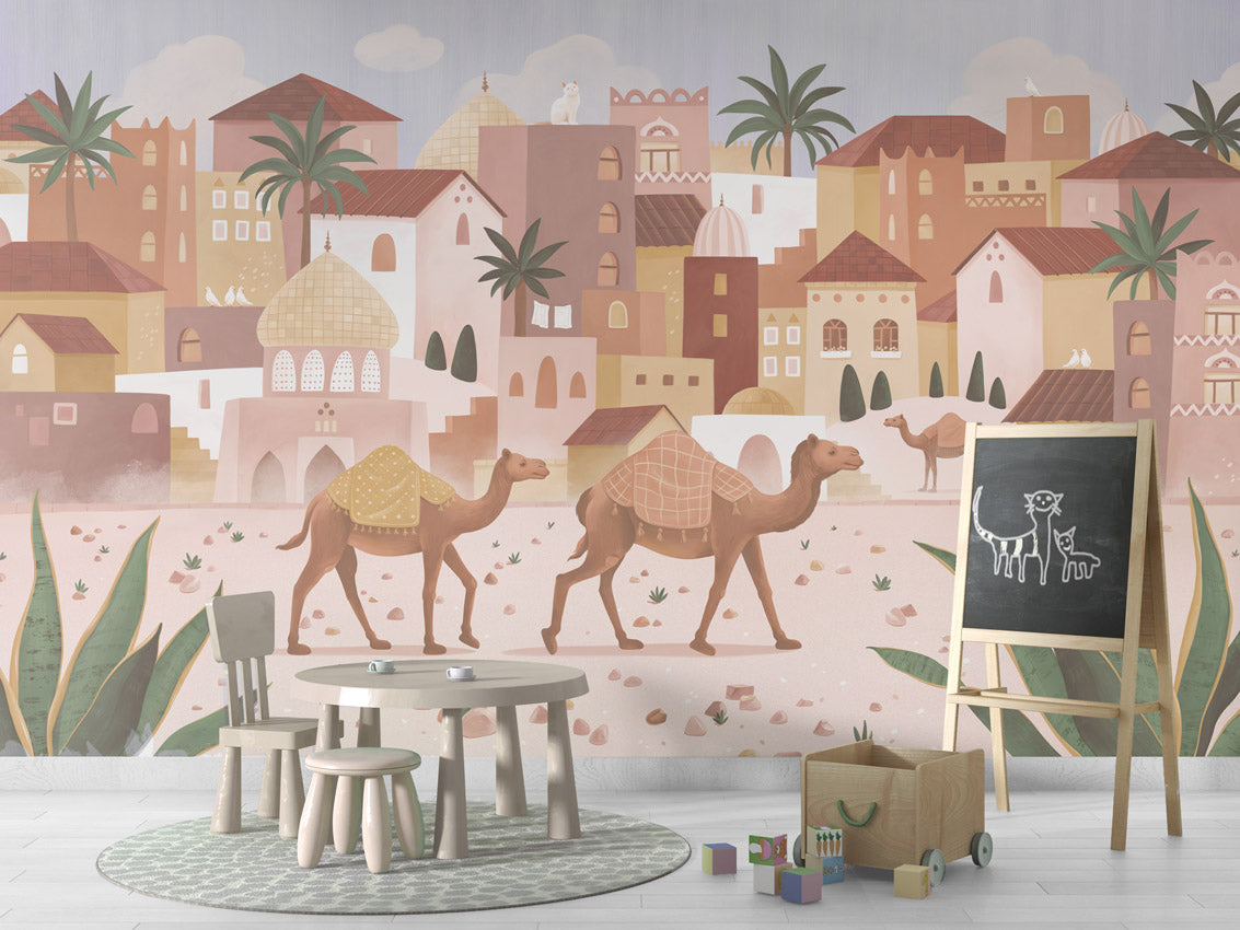 Papier peint enfant - Rêve du désert - Muralconcept