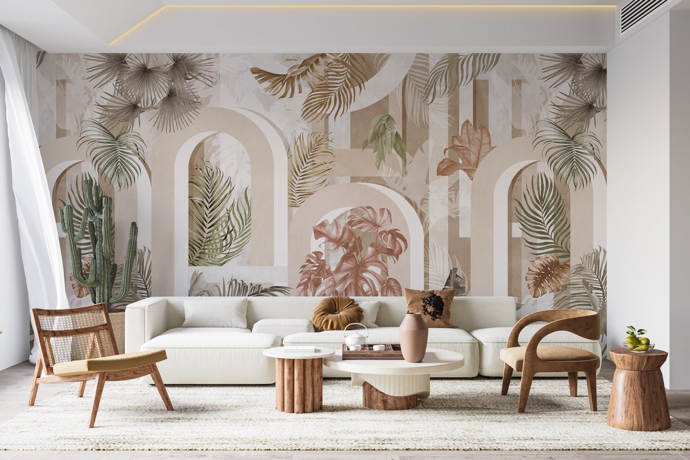 Papier peint tendance arche sépia - Muralconcept