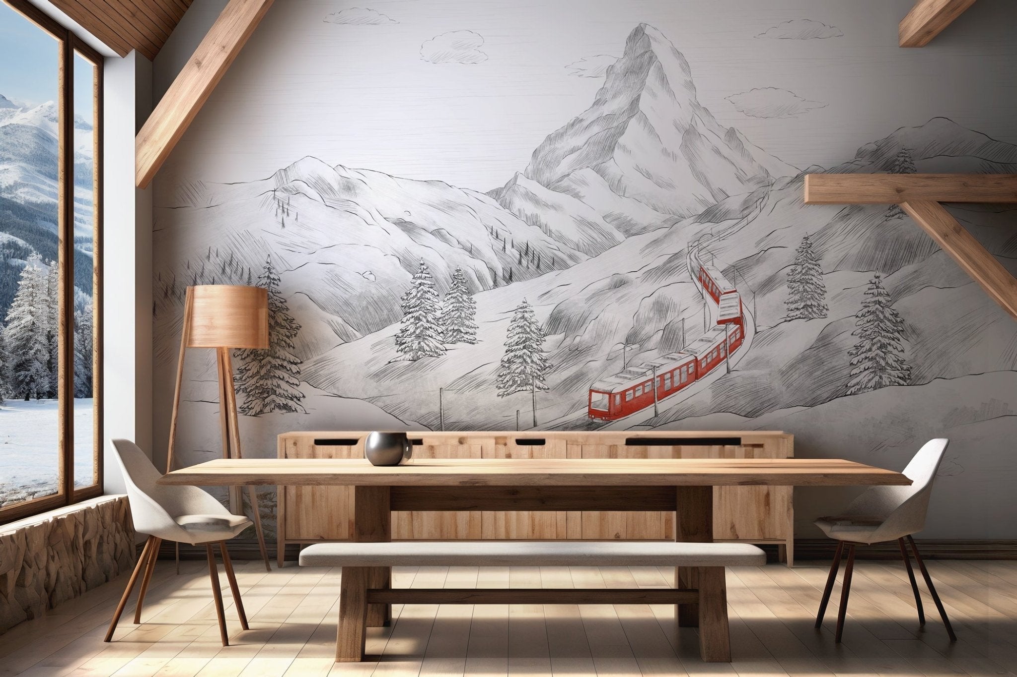 Papier peint panoramique Mont Cervin - Muralconcept