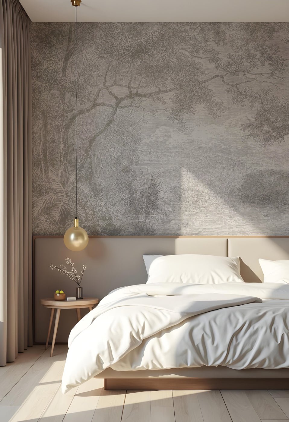 Papier peint panoramique paysage de campagne, XXL, tendance