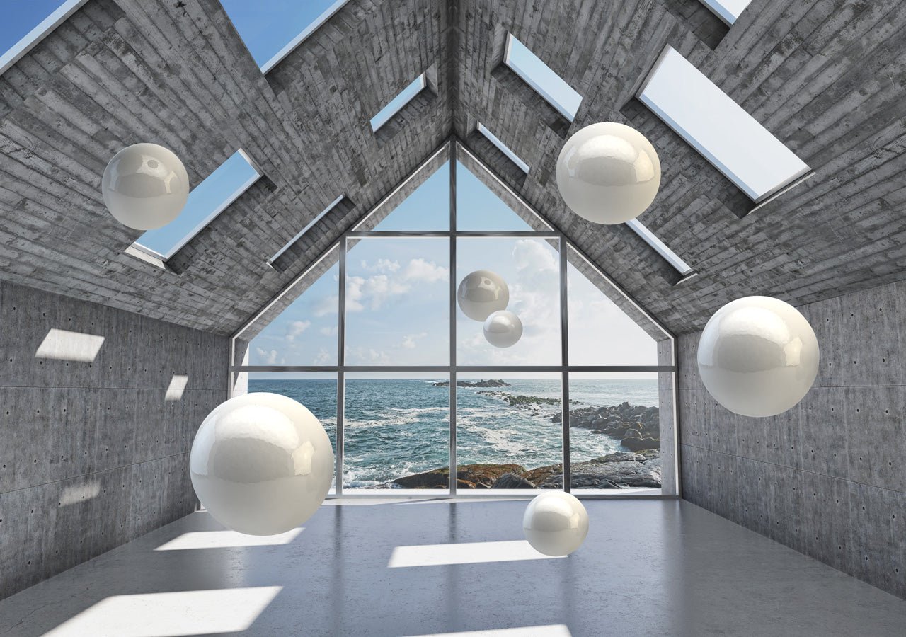 Papier peint salle de bain modern view, mural concept, tendance