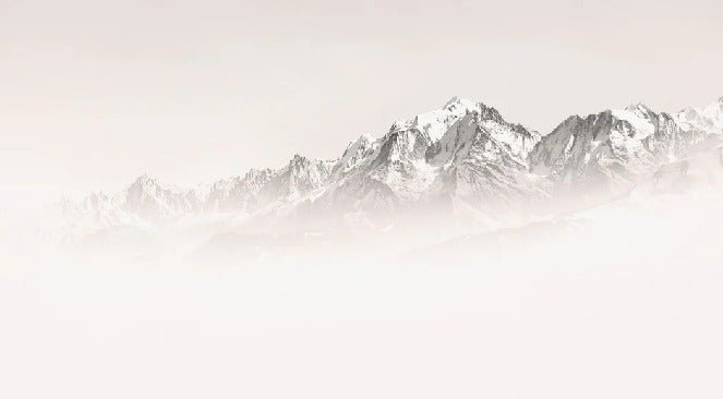 Papier peint matin brumeux Mont Blanc, XXL, tendance