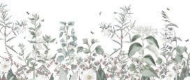 Papier peint fleurs sauvages