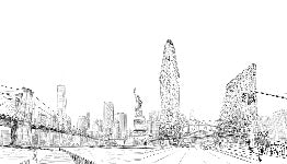 Papier peint architecture New York
