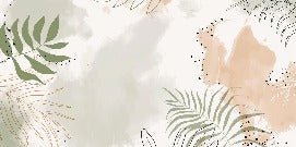 Papier peint panoramique aquarelle végétale
