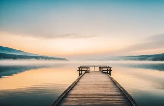 Papier peint photo vue lac