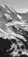 Papier peint montagne noir et blanc les Aravis