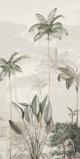 Papier peint panoramique jungle eden vert, XXL, tendance