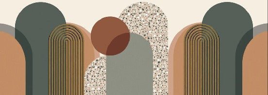 Papier peint Art déco graphique tendance, XXL, tendance