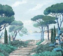 Papier peint balade dans les calanques, XXL, tendance