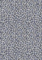 Papier peint motif léopard bleu