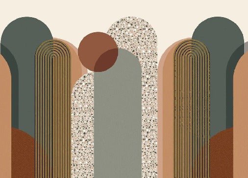 Papier peint Art déco graphique tendance, XXL, tendance