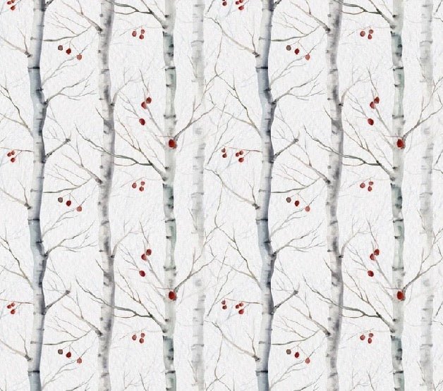 Papier peint peinture bouleau, XXL, tendance