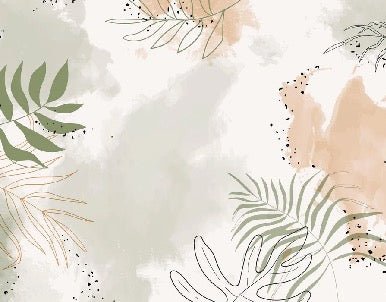 Papier peint panoramique aquarelle végétale