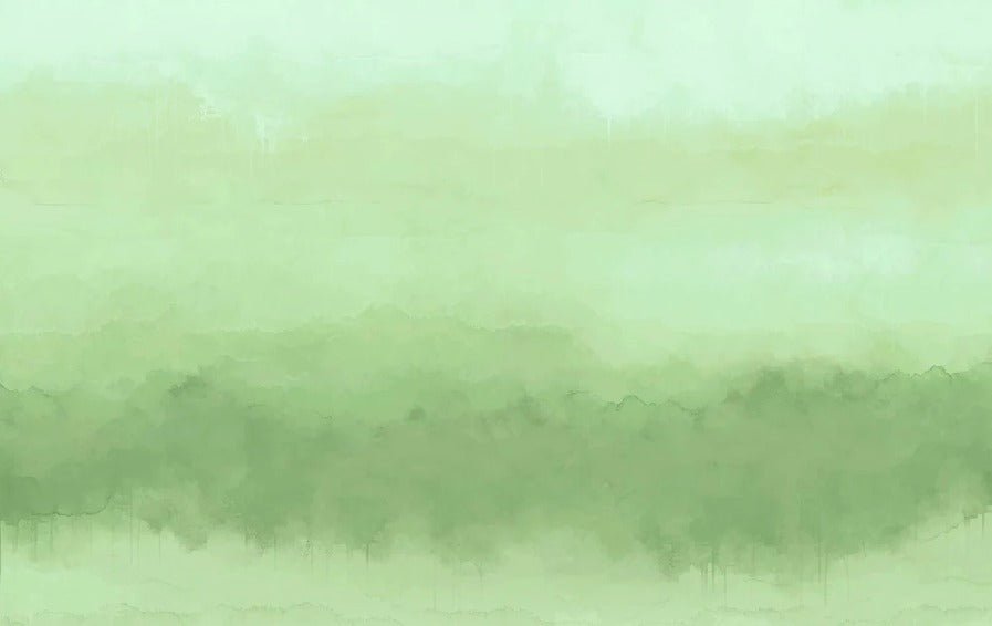 Papier peint panoramique dégradé vert
