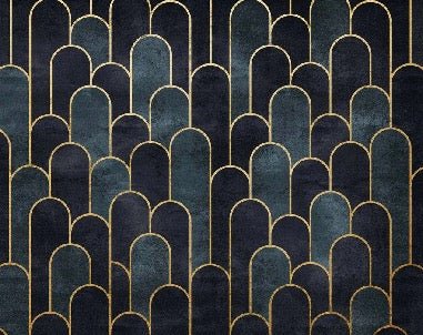 Papier peint dark blue chic, XXL, tendance