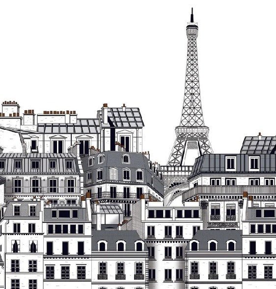 Papier peint Français les toits Parisiens