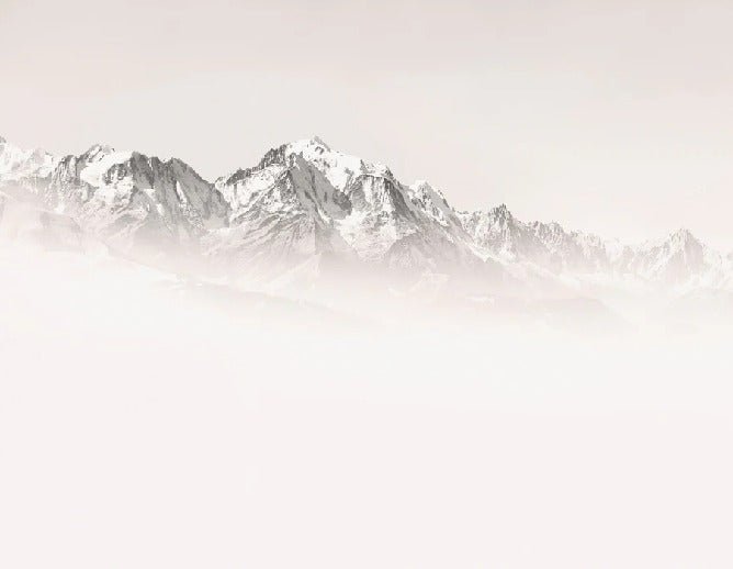 Papier peint matin brumeux Mont Blanc, XXL, tendance