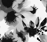 Hypnotic black and white flower wallpaper