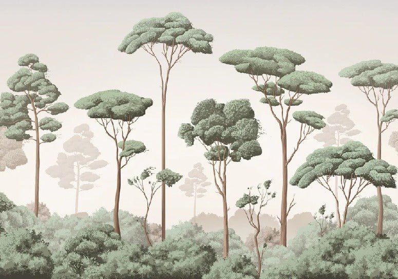 Papier peint brise légère pinède, XXL, tendance