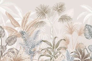 Papier peint panoramique jungle terracotta, XXL, tendance