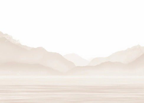 Papier peint Annecy et son lac paisible beige, XXL, tendance