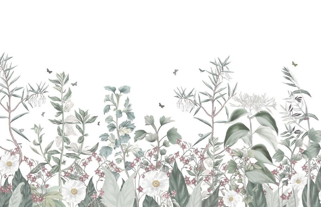 Papier peint fleurs sauvages