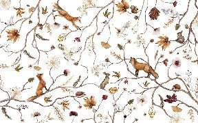 Papier peint enfant forêt aventure