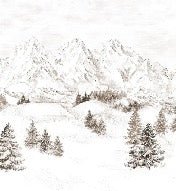 Papier peint montagne massif des Alpes