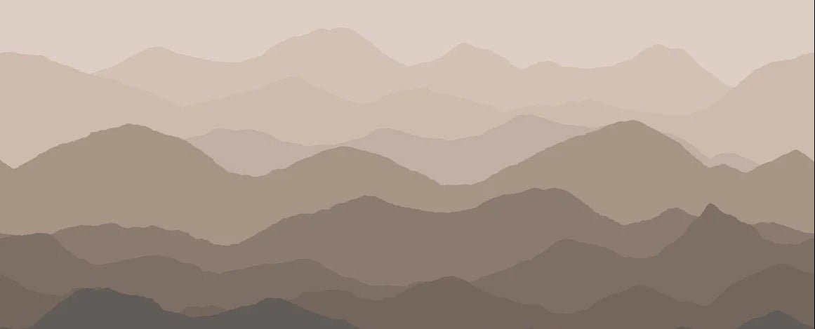 Papier peint panoramique dunes terracotta