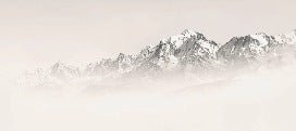Mont Blanc in sepia mist wallpaper