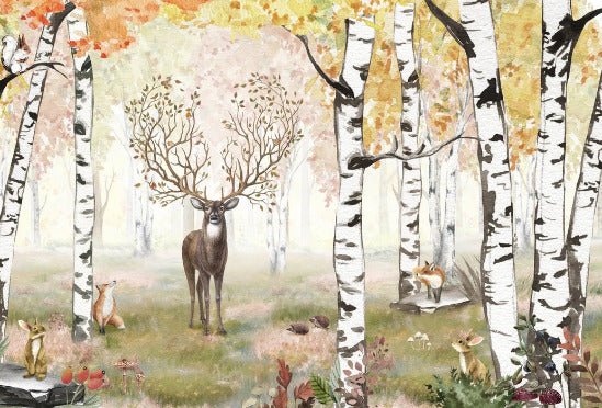 Papier peint enfant forêt magique