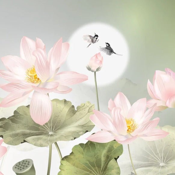 Papier peint orchidée floral romantique, XXL, tendance