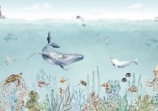 Papier peint panoramique vie marine, XXL, tendance