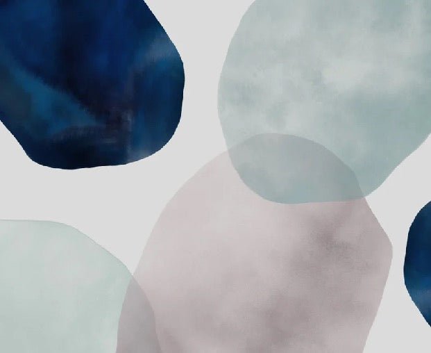 Papier peint cercle abstrait watercolor