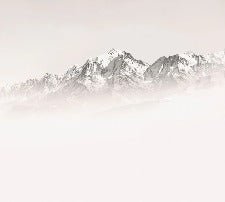 Papier peint matin brumeux Mont Blanc, XXL, tendance