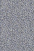 Papier peint motif léopard bleu