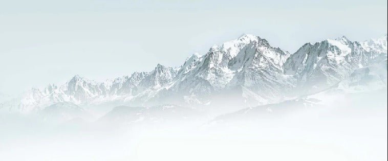 Mont Blanc in the blue mist wallpaper