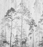 Papier peint bistrot forêt nostalgique, XXL, tendance