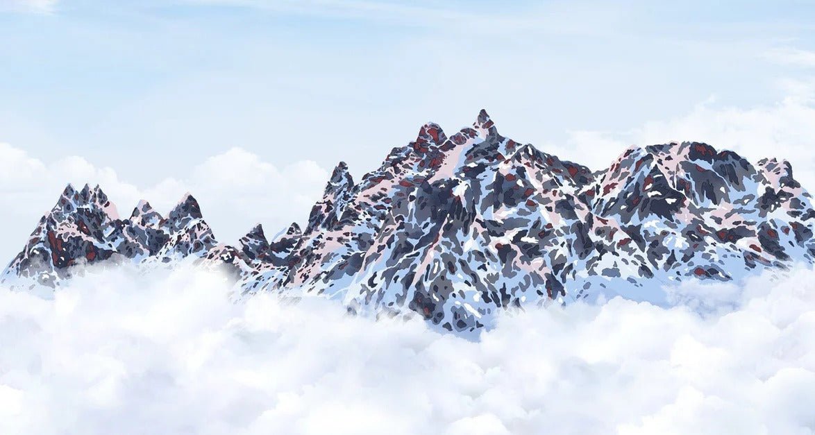 Mont Blanc toile des Cimes wallpaper