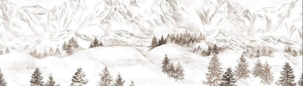 Papier peint montagne massif des Alpes