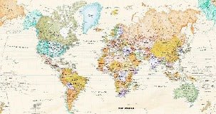 Original world map wallpaper