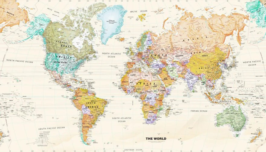 Original world map wallpaper