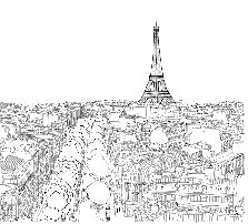 Papier peint panoramique Paris, XXL, tendance