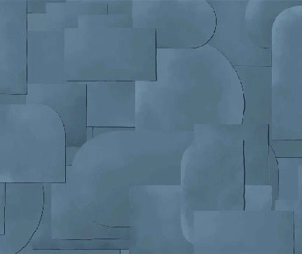 Papier peint panoramique découpé bleu
