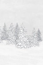 Papier peint montagne télécabine noir & blanc