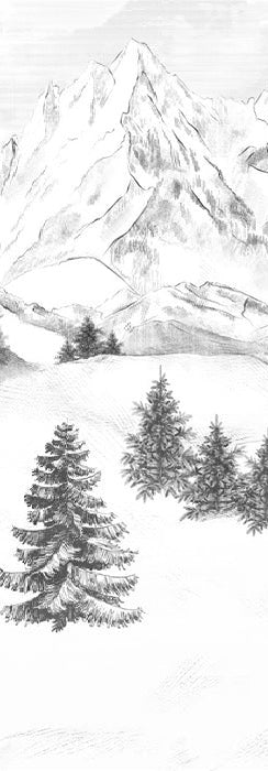 Papier peint montagne sommets de Chamonix