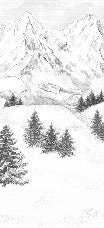 Papier peint montagne sommets de Chamonix, XXL, tendance
