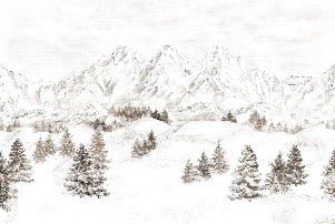 Papier peint montagne massif des Alpes