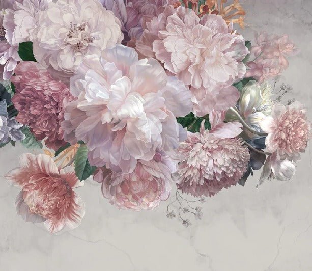 Papier peint panoramique pivoines, XXL, tendance